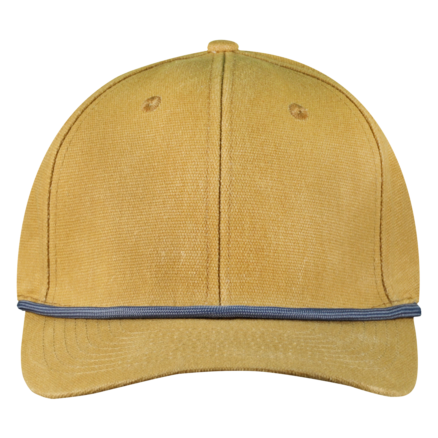 PS115R Wax Canvas 6-Panel Hat And Visor Rope -Sahara