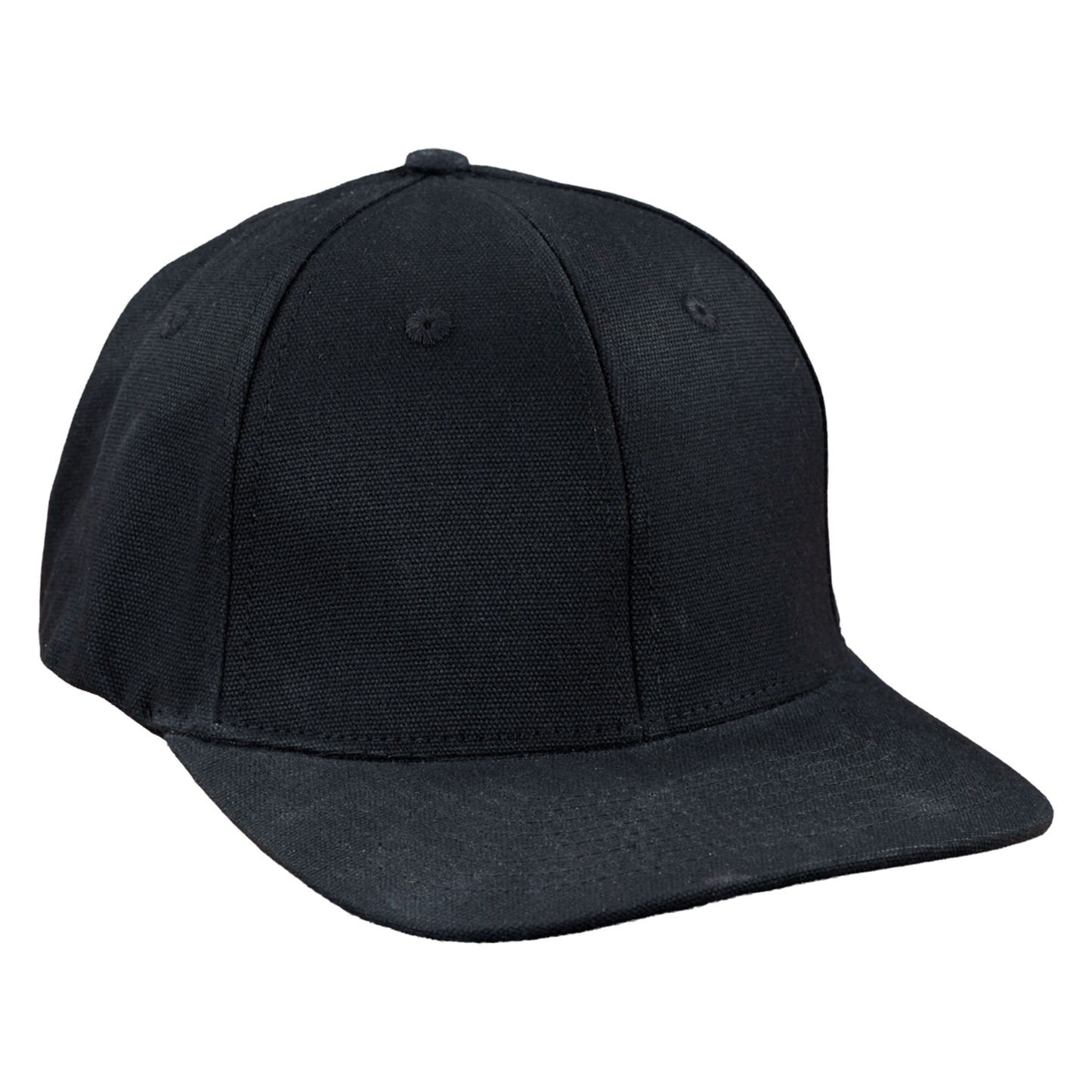 Premium Wax Canvas 6-Panel Hat - Sable Black