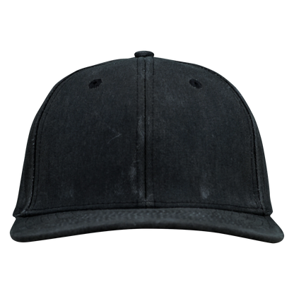 Premium Wax Canvas 6-Panel Hat - Sable Black