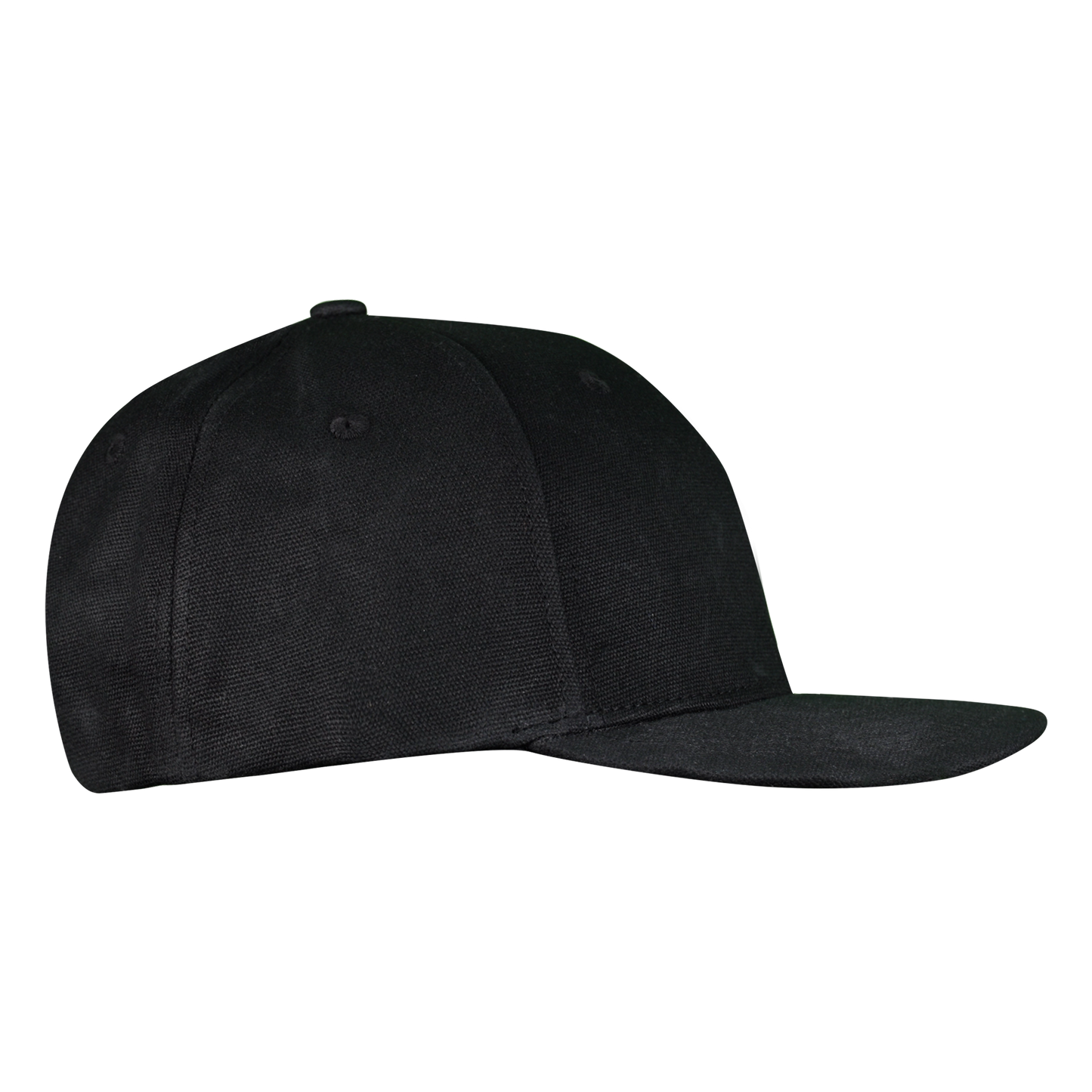 Premium Wax Canvas 6-Panel Hat - Sable Black