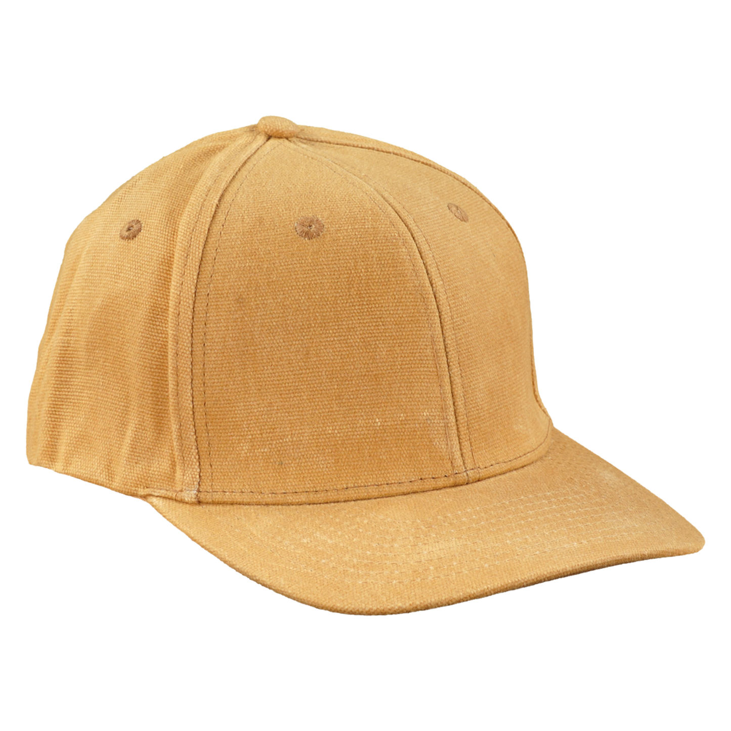 Premium Wax Canvas 6-Panel Hat - Sahara Tan