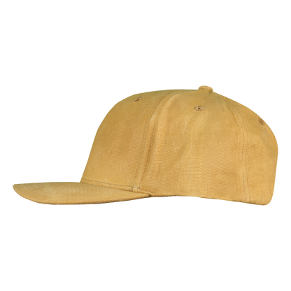 Premium Wax Canvas 6-Panel Hat - Sahara Tan