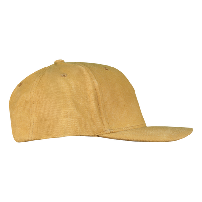 Premium Wax Canvas 6-Panel Hat - Sahara Tan