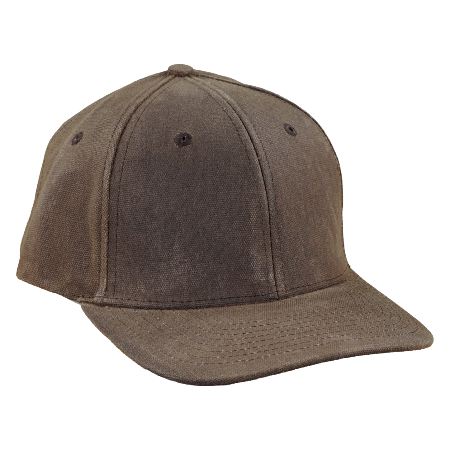 Premium Wax Canvas 6-Panel Hat - Umber