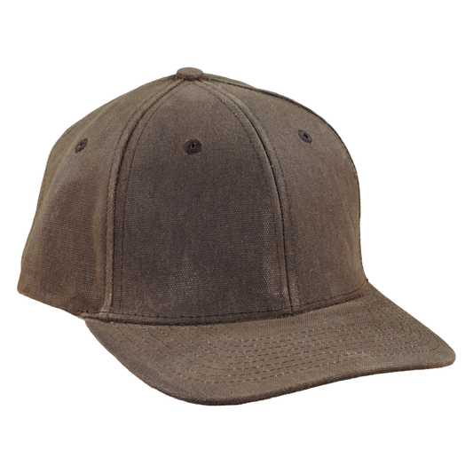 Premium Wax Canvas 6-Panel Hat - Umber
