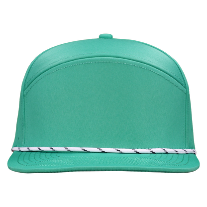 ProSeries 6-Panel Waterproof Golf Hat with Visor Rope - Gulf Green