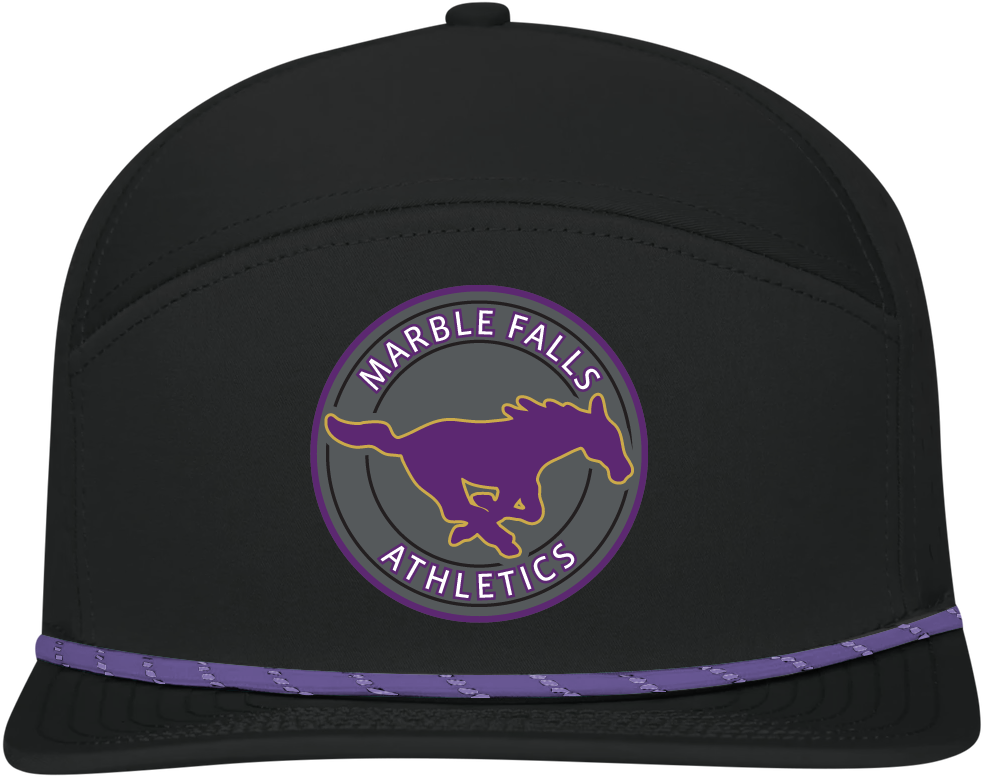 Marble Falls Mustangs - PVC Hat Patch (Premium 2)