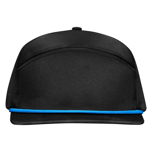 PS120R Sable (Bahama Blue Rope) 6 Panel Waterproof Golf Hat