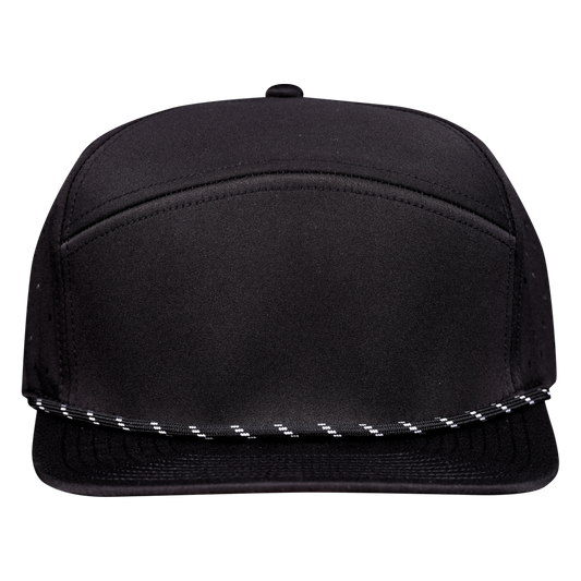 PS120R Sable (Black Rope) 6 Panel Waterproof Golf Hat