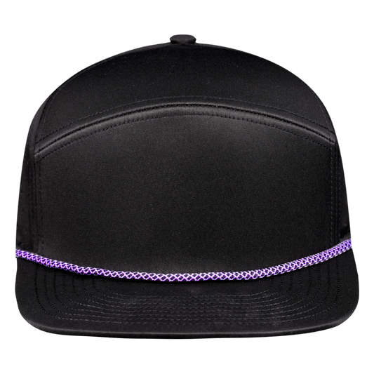 PS120R Sable (Purple Rope) 6 Panel Waterproof Golf Hat