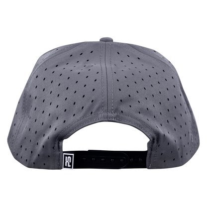 Performance Series 6-Panel Classic Waterproof Golf Hat with Visor Rope - Fossil Gray