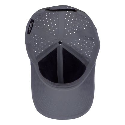 Performance Series 6-Panel Classic Waterproof Golf Hat with Visor Rope - Fossil Gray