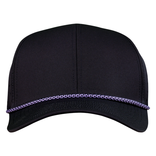 PS122R Sable-Purple Rope 6 Panel Classic Waterproof Golf Hat