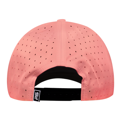 Performance Series 6-Panel Classic Waterproof Golf Hat - Coral Pink