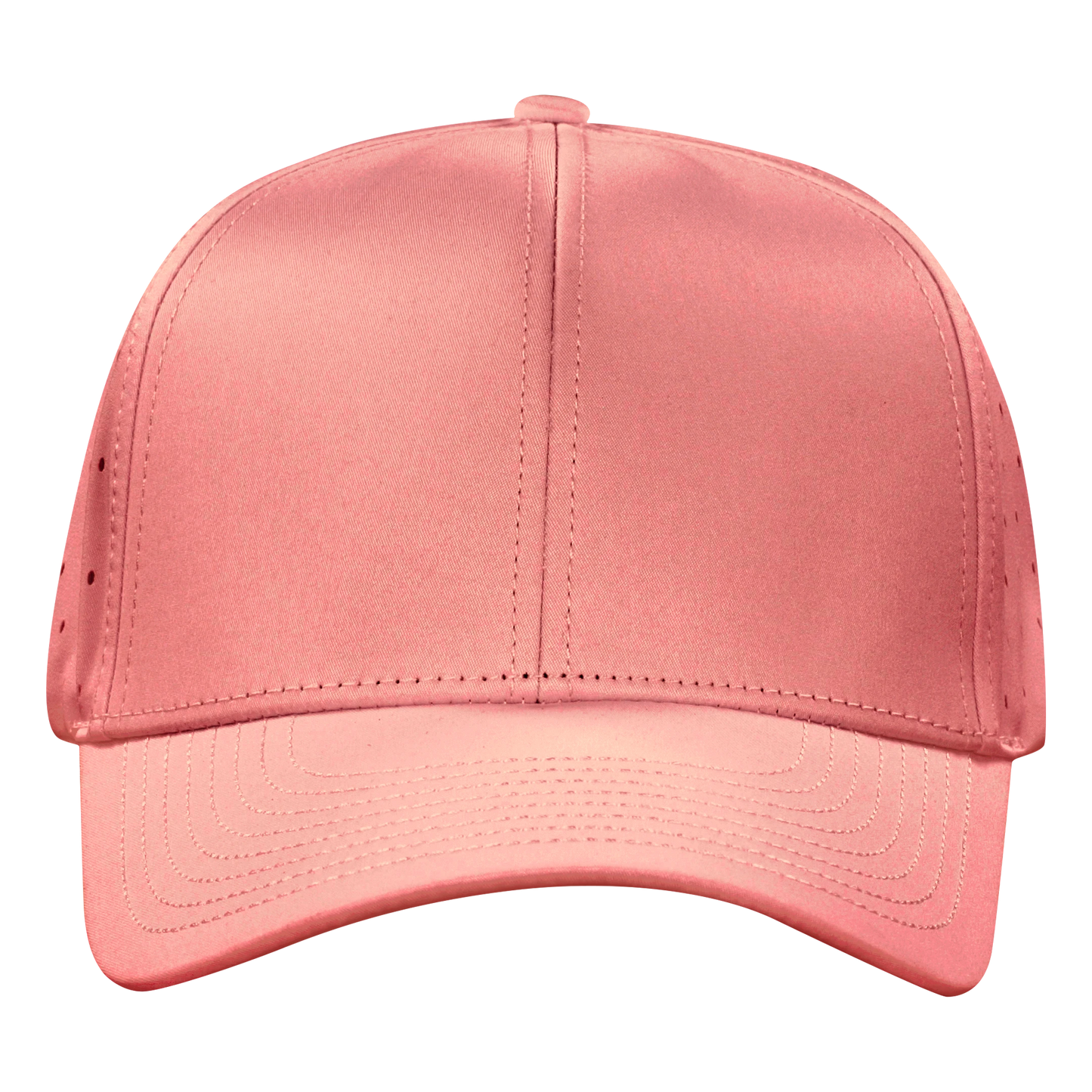 Performance Series 6-Panel Classic Waterproof Golf Hat - Coral Pink