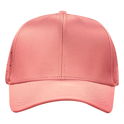 Performance Series 6-Panel Classic Waterproof Golf Hat - Coral Pink