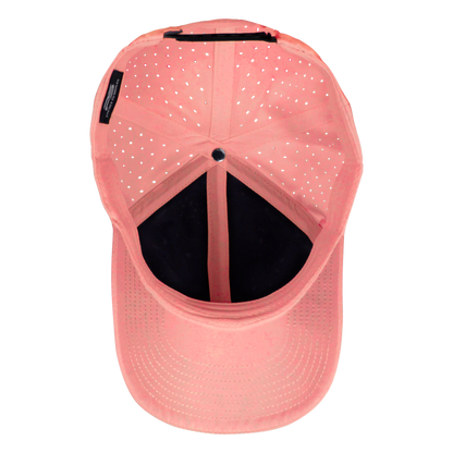 Performance Series 6-Panel Classic Waterproof Golf Hat - Coral Pink