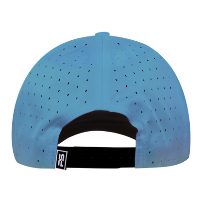 Performance Series 6-Panel Classic Waterproof Golf Hat - Graphite Blue