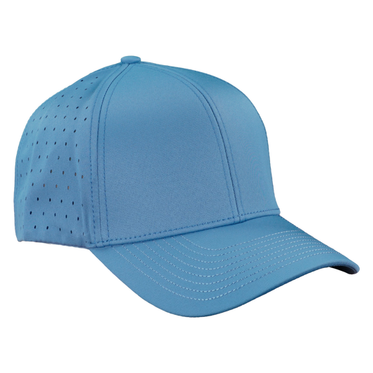 Performance Series 6-Panel Classic Waterproof Golf Hat - Graphite Blue