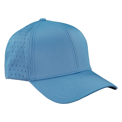 Performance Series 6-Panel Classic Waterproof Golf Hat - Graphite Blue