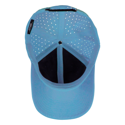 Performance Series 6-Panel Classic Waterproof Golf Hat - Graphite Blue