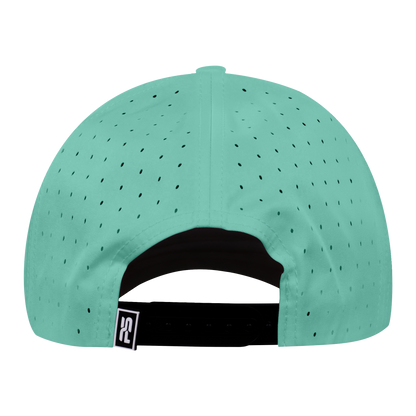 Performance Series 6-Panel Classic Waterproof Golf Hat - Gulf Green