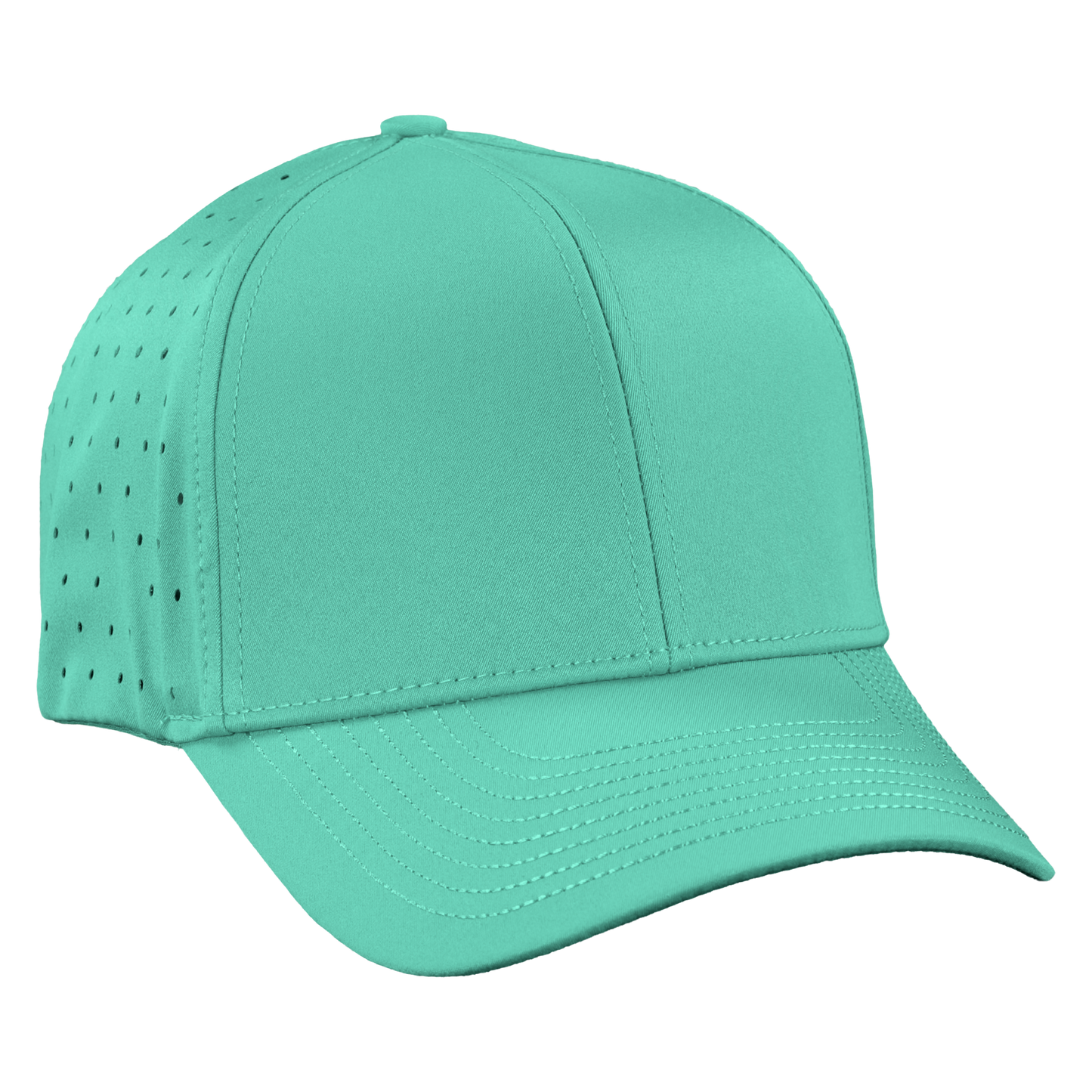 Performance Series 6-Panel Classic Waterproof Golf Hat - Gulf Green
