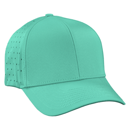 Performance Series 6-Panel Classic Waterproof Golf Hat - Gulf Green