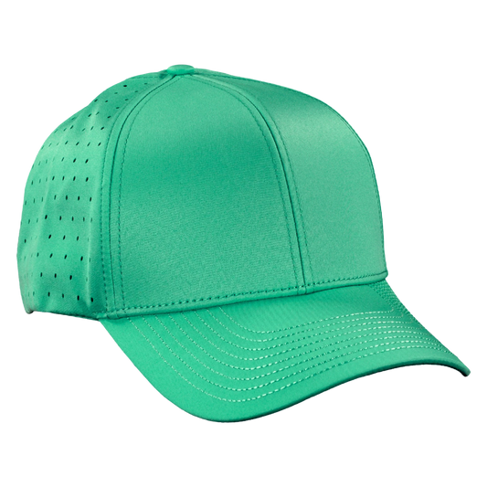 Performance Series 6-Panel Classic Waterproof Golf Hat - Gulf Green