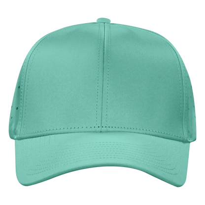 Performance Series 6-Panel Classic Waterproof Golf Hat - Gulf Green