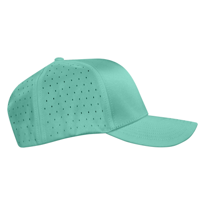 Performance Series 6-Panel Classic Waterproof Golf Hat - Gulf Green