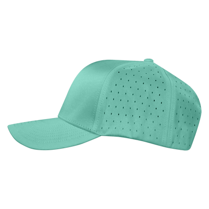 Performance Series 6-Panel Classic Waterproof Golf Hat - Gulf Green
