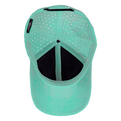 Performance Series 6-Panel Classic Waterproof Golf Hat - Gulf Green
