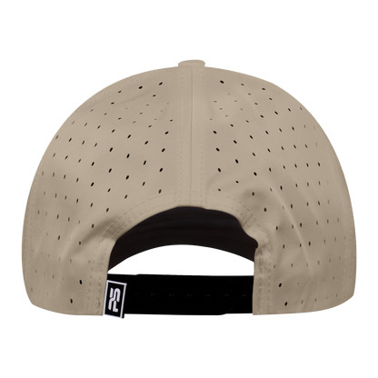 Performance Series 6-Panel Classic Waterproof Golf Hat - Mesa Tan