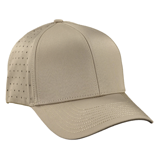 Performance Series 6-Panel Classic Waterproof Golf Hat - Mesa Tan