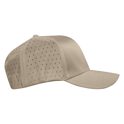 Performance Series 6-Panel Classic Waterproof Golf Hat - Mesa Tan