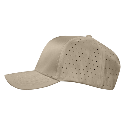 Performance Series 6-Panel Classic Waterproof Golf Hat - Mesa Tan