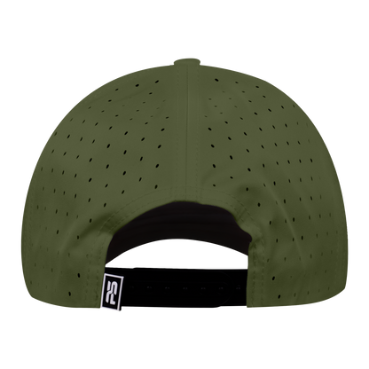 Performance Series 6-Panel Classic Waterproof Golf Hat - Pine Green