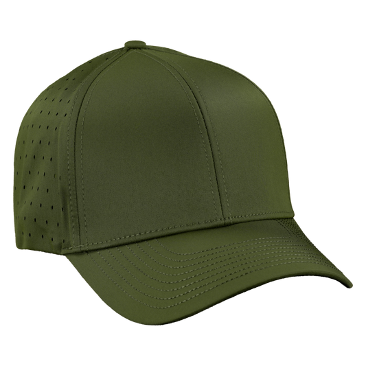 Performance Series 6-Panel Classic Waterproof Golf Hat - Pine Green