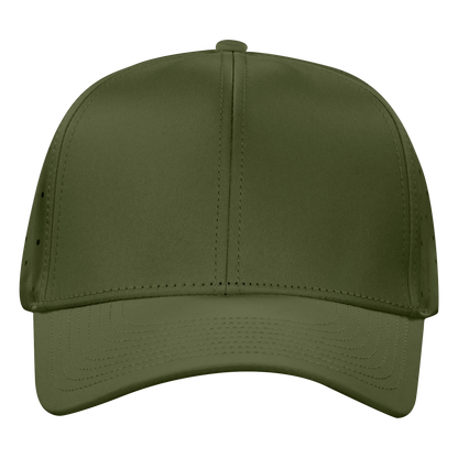 Performance Series 6-Panel Classic Waterproof Golf Hat - Pine Green
