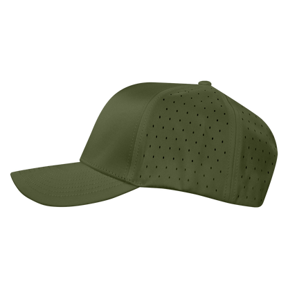 Performance Series 6-Panel Classic Waterproof Golf Hat - Pine Green
