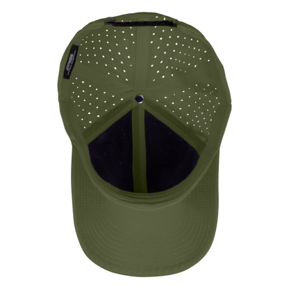 Performance Series 6-Panel Classic Waterproof Golf Hat - Pine Green