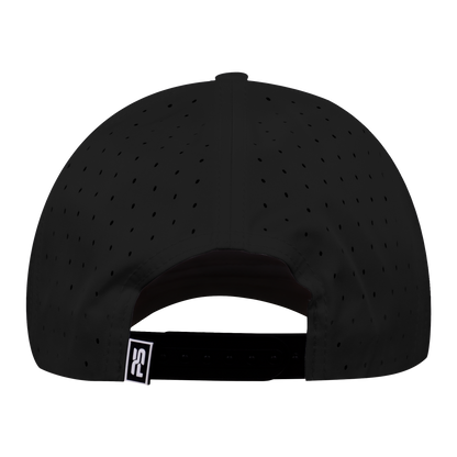 Performance Series 6-Panel Classic Waterproof Golf Hat - Sable Black
