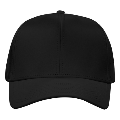 Performance Series 6-Panel Classic Waterproof Golf Hat - Sable Black