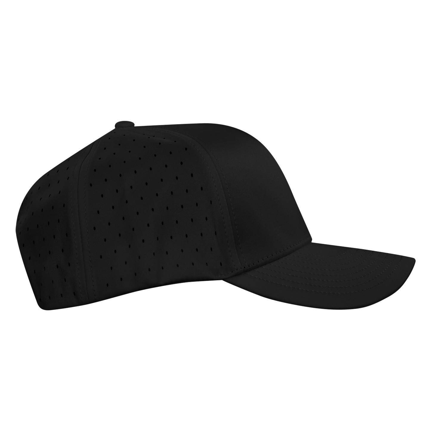 Performance Series 6-Panel Classic Waterproof Golf Hat - Sable Black