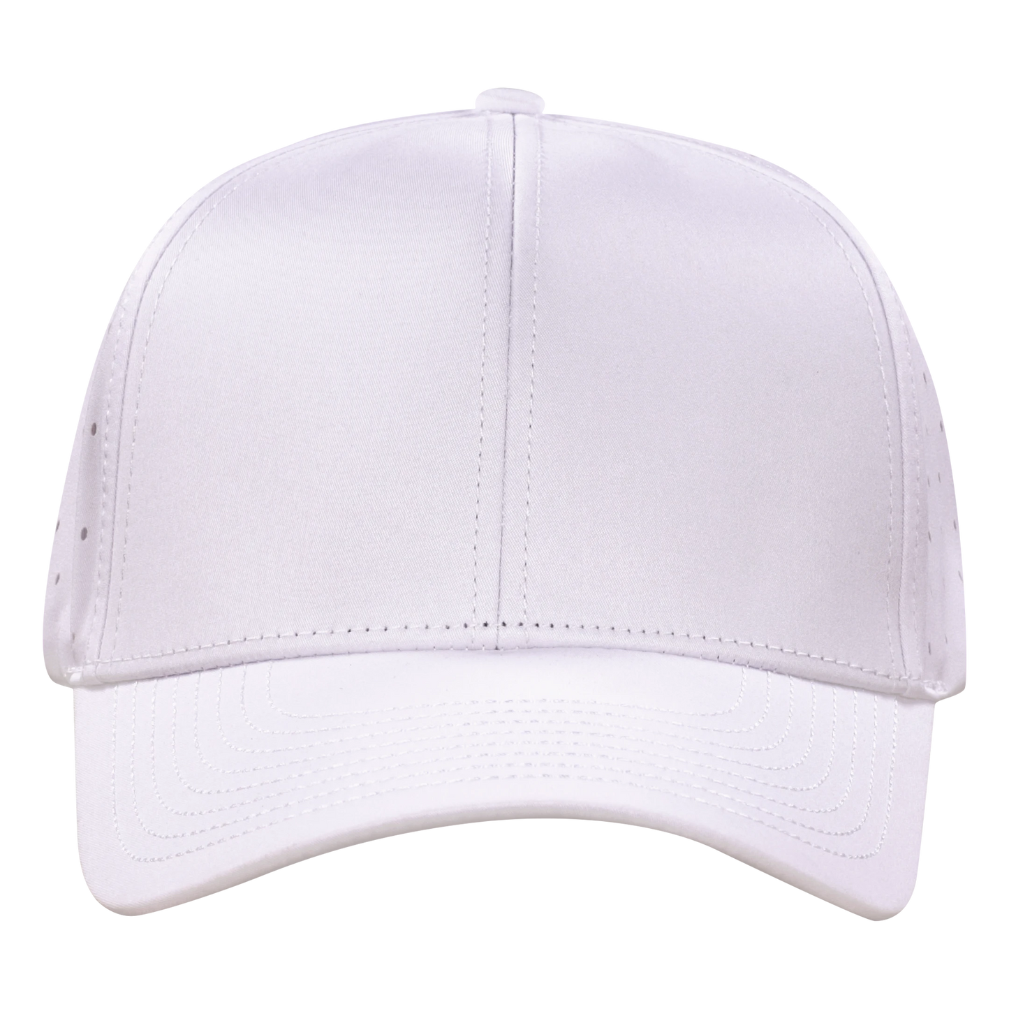 Performance Series 6-Panel Classic Waterproof Golf Hat - Salt White