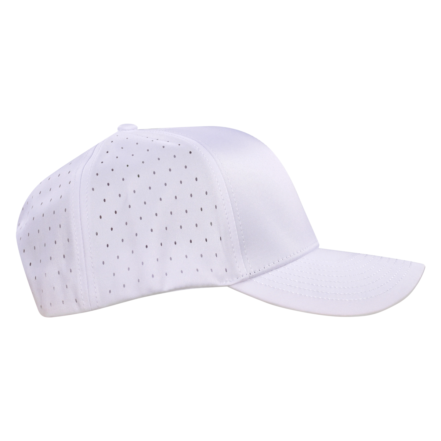 Performance Series 6-Panel Classic Waterproof Golf Hat - Salt White
