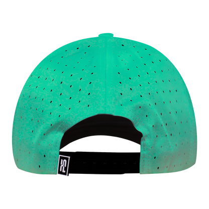 Performance Series 6-Panel Classic Waterproof Golf Hat - Seafoam Green