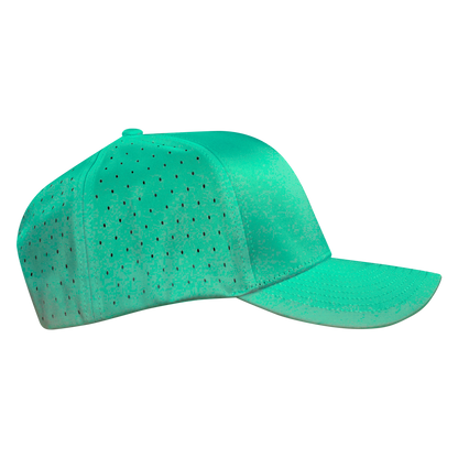 Performance Series 6-Panel Classic Waterproof Golf Hat - Seafoam Green