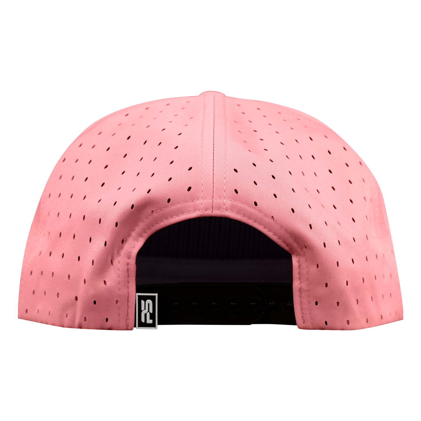 5-Panel Waterproof Non-Structured Golf Hat with Visor Rope - Coral Pink